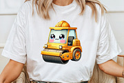 Cute KawaiI Construction Watercolor, an Illustration by Pixels.Craft (Thumbnail 4 of 7)