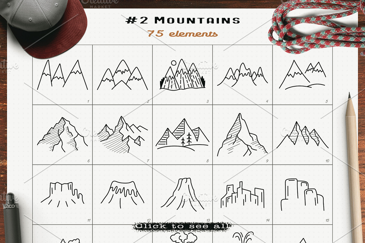 Simple Camp Scenes Logo Creation Kit, a Branding & Logo Template by JeksonGraphics (Photo 7 of 24)