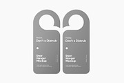 Two Door Hangers Mockup, a Product Mockup by graphypix (Thumbnail 3 of 4)