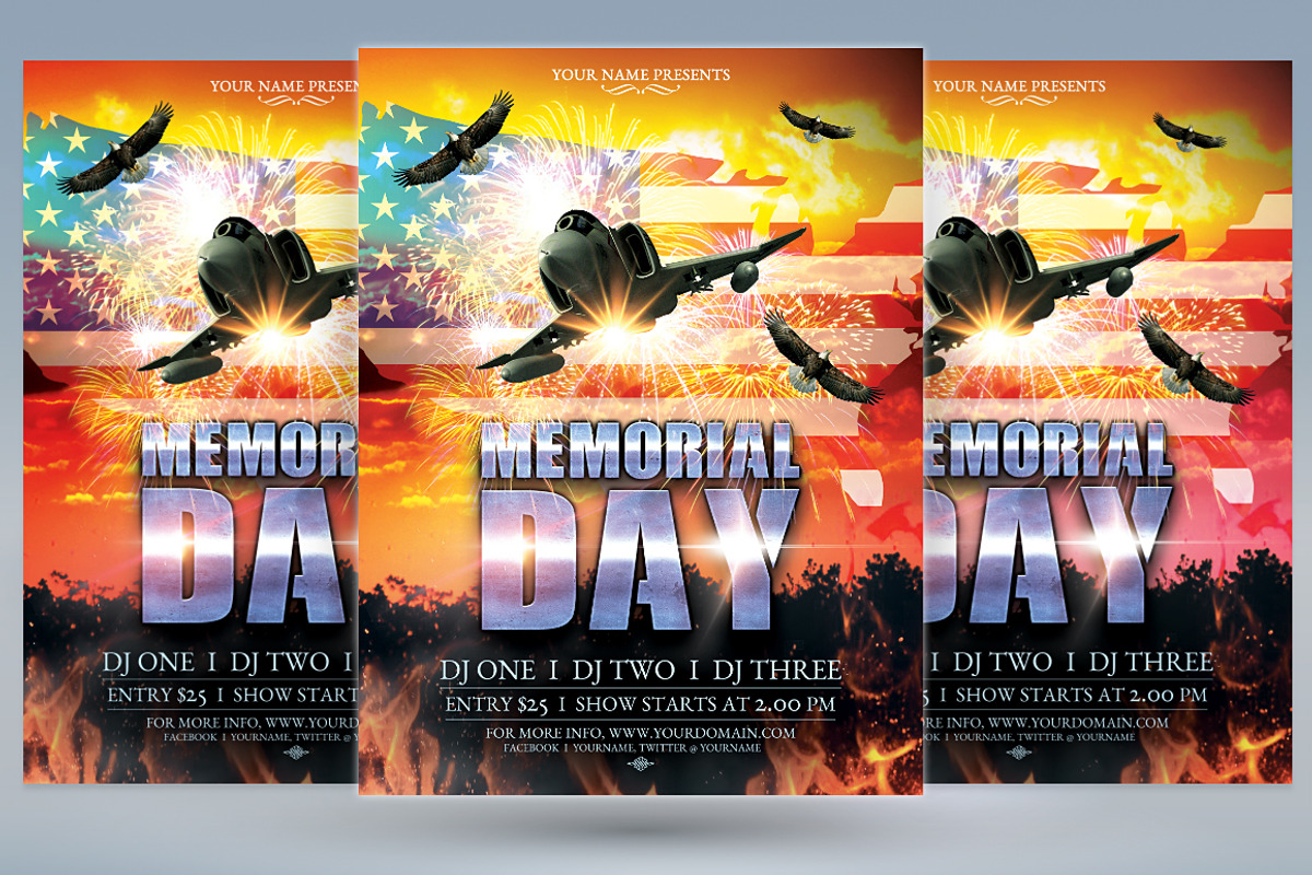 Memorial Day Flyer, a Flyer Template by tmcom