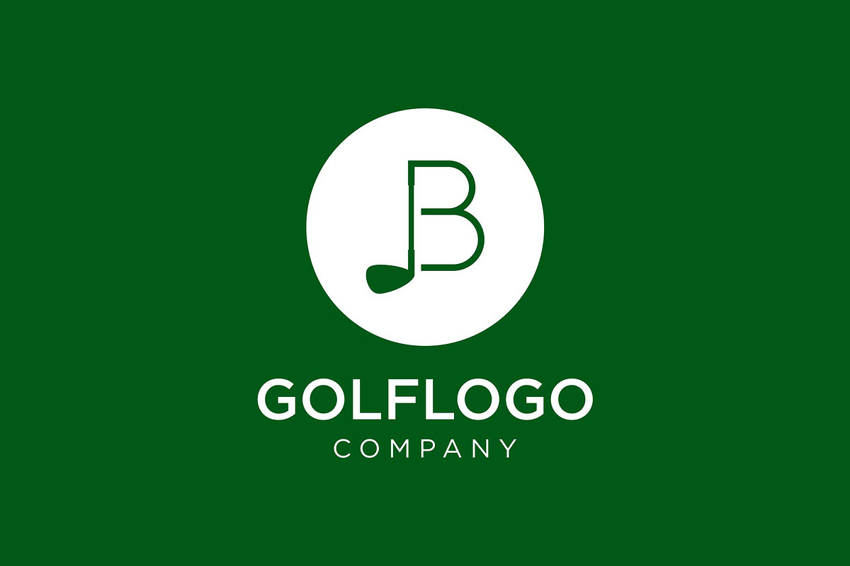 Letter B Golf Logo Design, a Branding & Logo Template by Buqancreative (Photo 1 of 2)