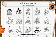 Simple Camp Scenes Logo Creation Kit, a Branding & Logo Template by JeksonGraphics (Thumbnail 10 of 24)
