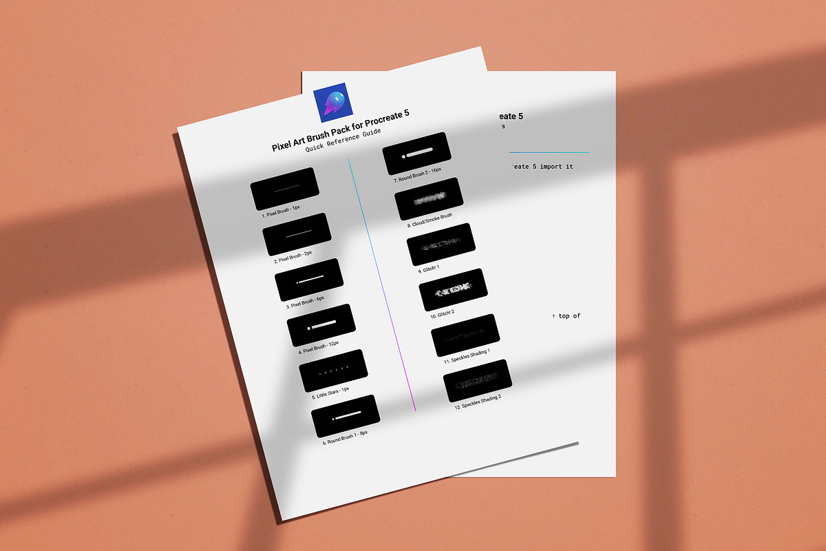 Pixel Art Brush Pack for Procreate, a Brush Add-On by Ghost Paper (Photo 6 of 6)
