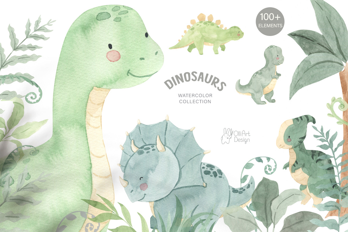 Kids BUNDLE. Watercolor, an Animal Illustration by OlliArtDesign (Photo 5 of 22)