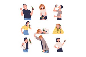 People with Alcohol Drink and