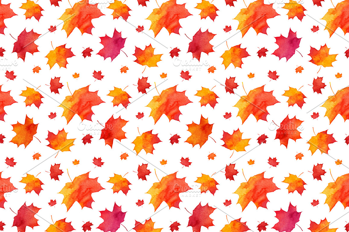 15 Watercolor autumn elements, a Pattern Graphic by Art of Sun (Photo 4 of 5)
