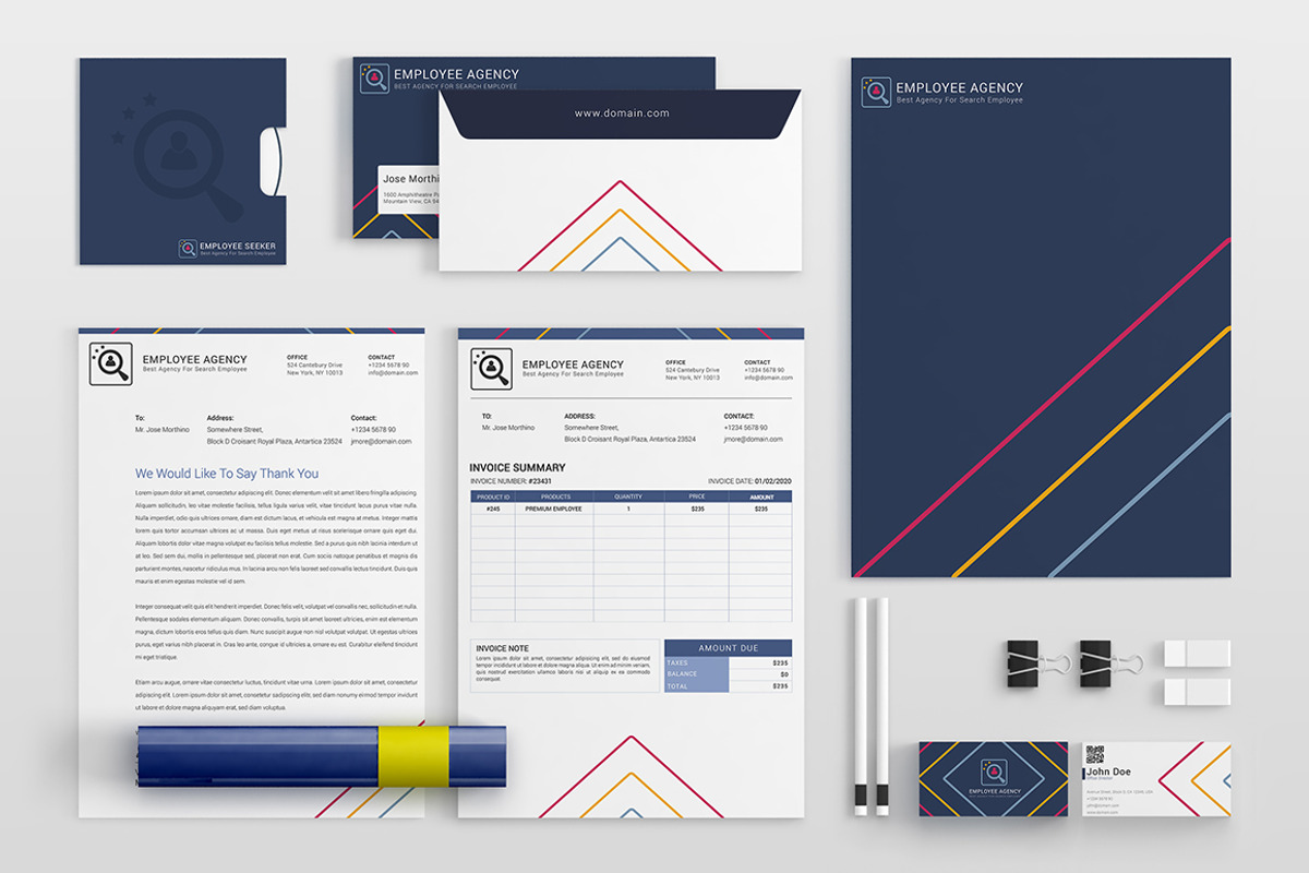Employee Agency Stationery Templates, a Stationery Template by Affantjie Photowork (Photo 2 of 10)