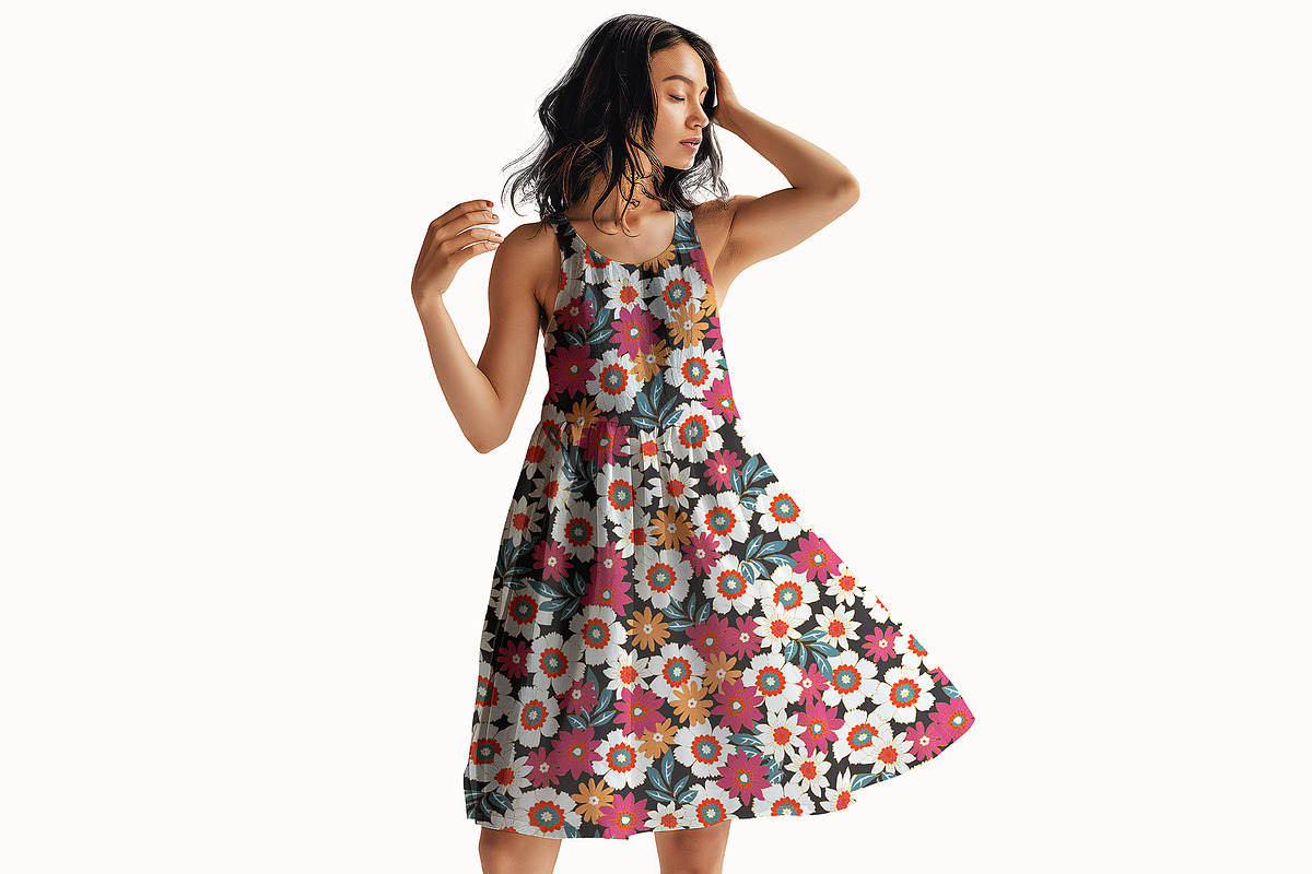 Beautiful Summer Floral Pattern, a Pattern Graphic by StudioGlouna (Photo 3 of 9)
