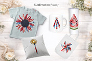 Patriotic Patchwork Sublimation, a Seasonal Illustration by Artnoy (Thumbnail 6 of 18)
