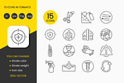 Polyurethane foam vector line icon, an Outline Icon by Grand Design (Thumbnail 2 of 3)