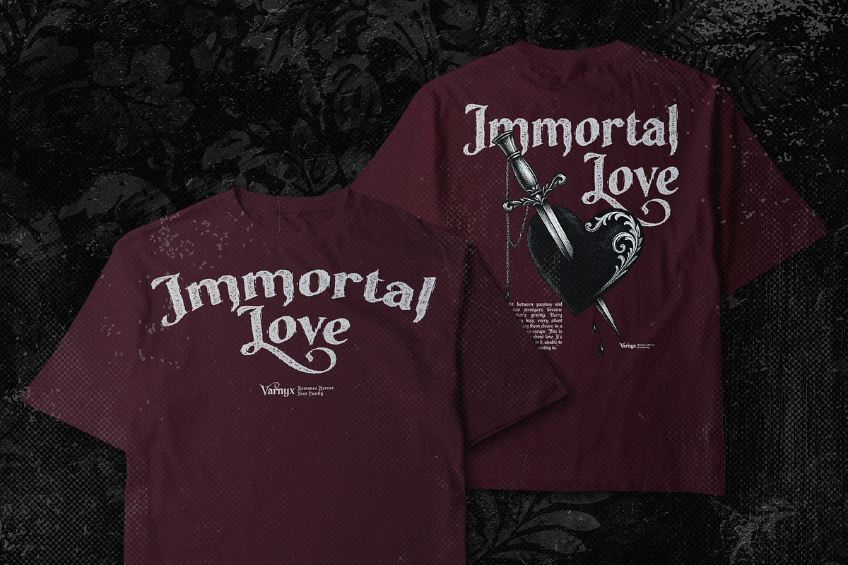 Varnyx - Romance Horror Font Family, a Blackletter Font by Inviline.co (Photo 12 of 15)