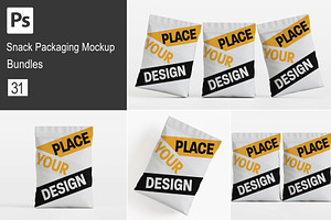 Snack Pouch Mockup Bundles