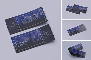 Gift Voucher Mockup, an Advertising Mockup by Hubzway