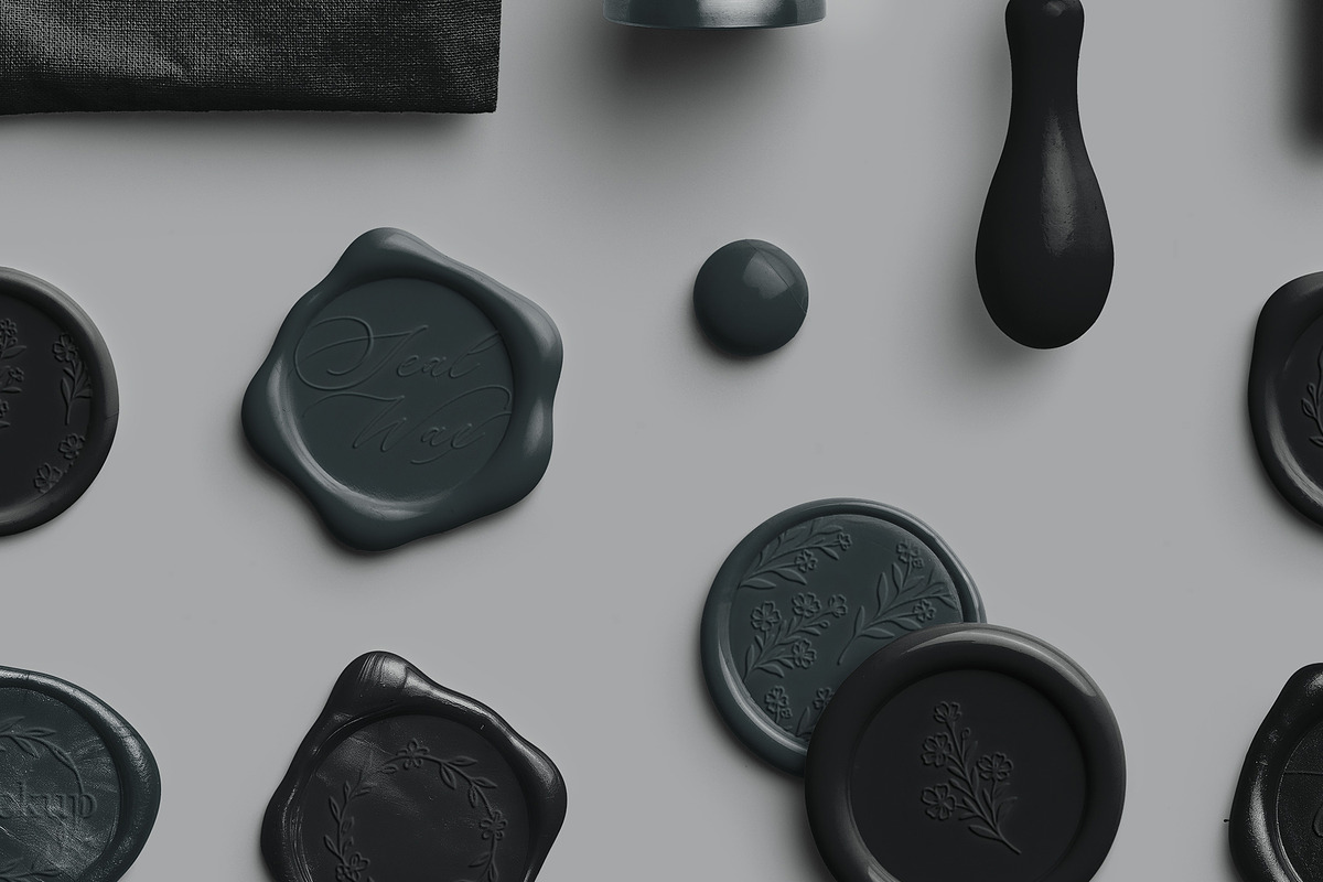 Charcoal Sealing Wax PNG Pack, an Object Graphic by Custom Scene (Photo 6 of 8)