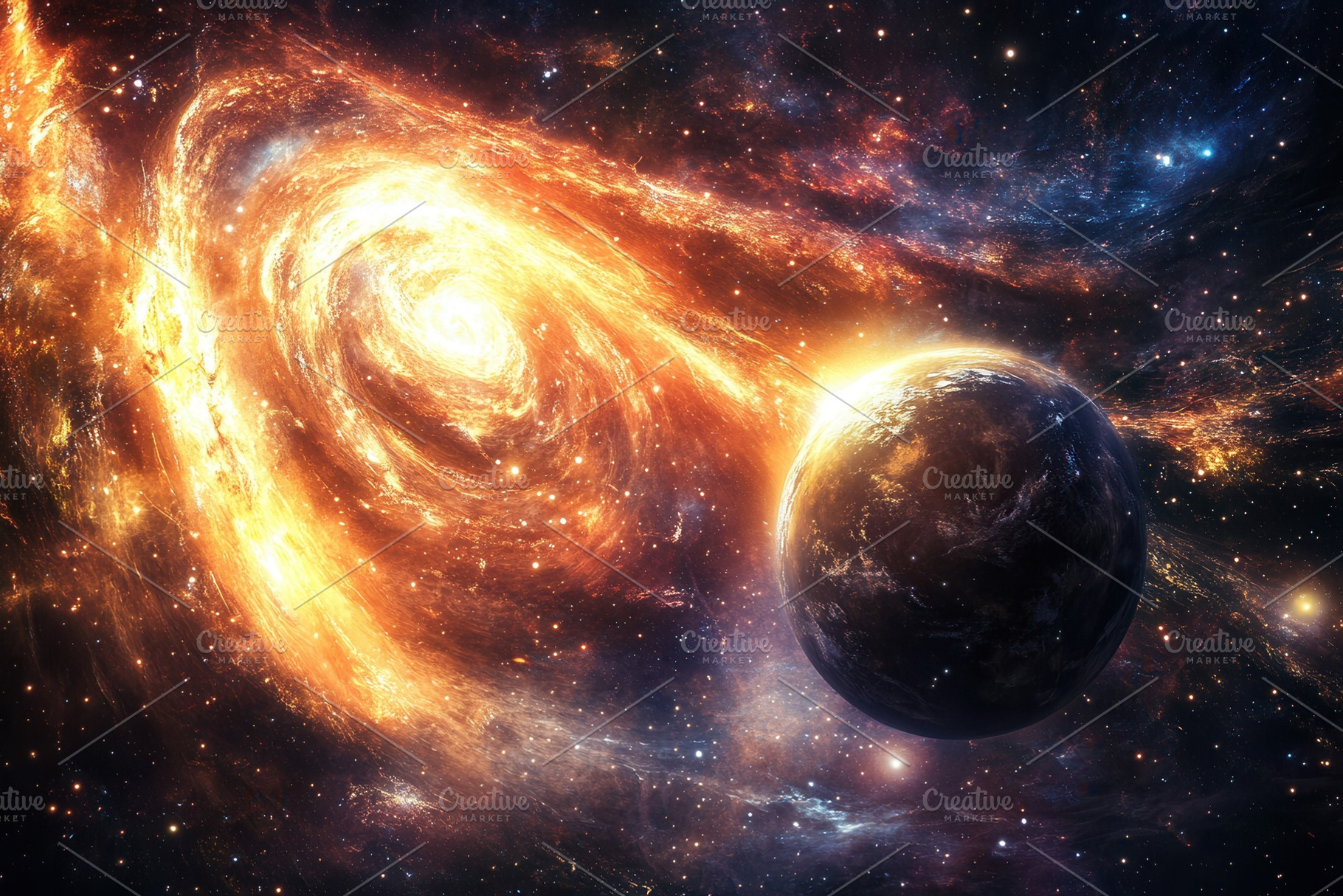 Exploring stars and vibrant nebulae, a Photo by Pavel_design
