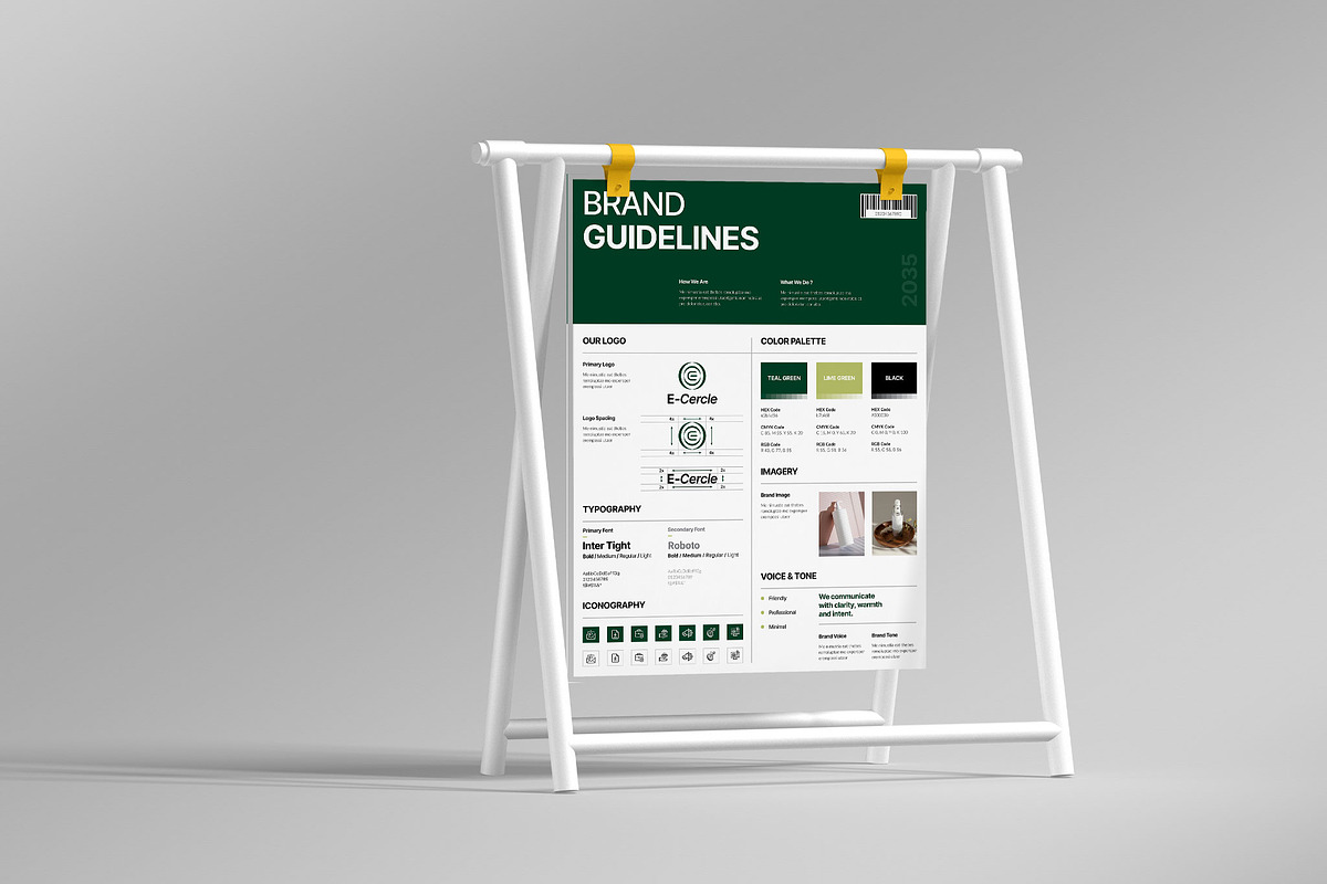 Brand Guideline Poster Template, a Poster Template by Spark_Creative (Photo 2 of 4)