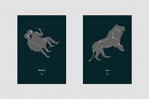 X12 Constellation Graphics / Zodiacs