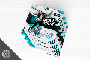 Skateboard Flyer Social Media