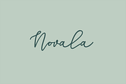 Novala, a Script Font by OnTheSpotStudio (Thumbnail 1 of 3)
