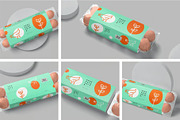 Egg Box Sleeve Mockups, a Packaging Mockup by megostudi0 (Thumbnail 1 of 7)