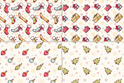 Christmas patterns set, a Pattern Graphic by Dreaming_Lucy (Thumbnail 3 of 5)