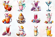Easter drinks sublimation clipart, an Illustration by RobertsArt (Thumbnail 7 of 7)