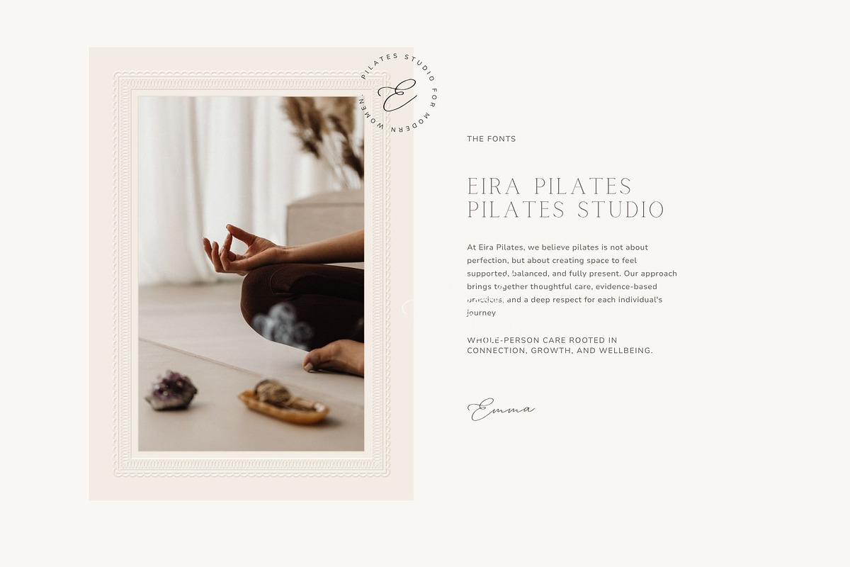 Pilates Logo & Brand Kit, a Branding & Logo Template by Ederra Design (Photo 17 of 17)