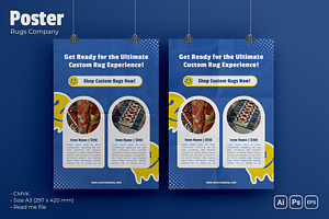 Rugs Company Poster, a Poster Template by Fannan Studio
