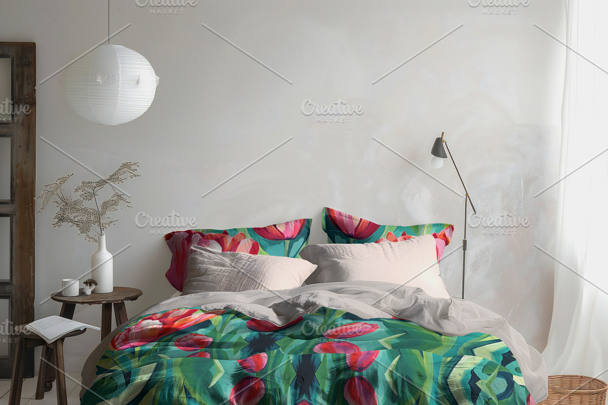 Bedding Set  Mockup, a Product Mockup by Nora Gad (Photo 2 of 13)