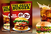 Burger Fast Food Flyer Restaurant, a Flyer Template by Graphicfy Templates (Thumbnail 1 of 5)