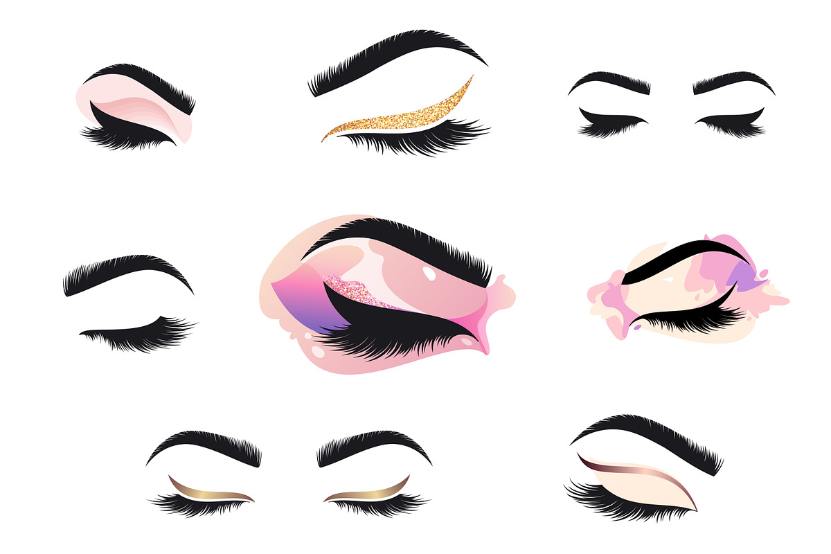 Eye Makeup Logo Set, a Branding & Logo Template by IKarGraphics (Photo 5 of 5)
