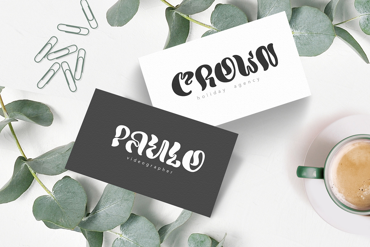 Round Hand Drawn Display liquid Font, a Sans Serif Font by Happy Letters (Photo 3 of 12)