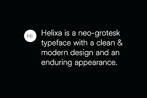 HELIXA - Clean & Modern Font Family