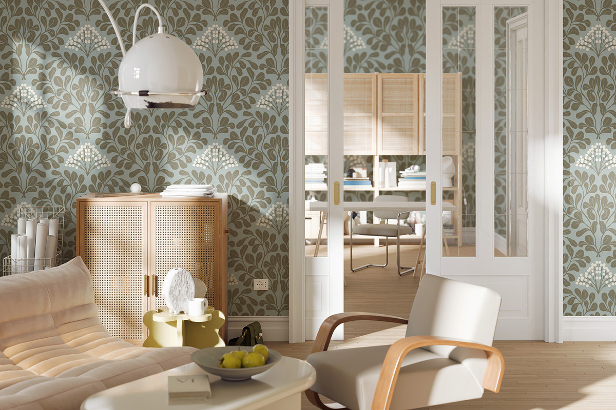 Berries Pattern, a Wallpaper Graphic by Bloomart Studio (Photo 3 of 7)