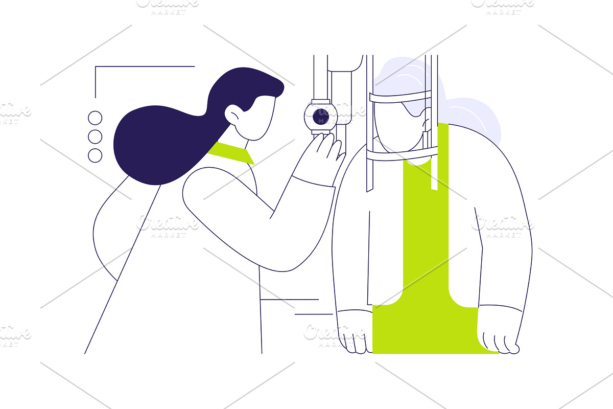 Diagnose eye conditions abstract, a Healthcare Illustration by Visual Generation