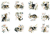 Collection of Spring Kittens Clipart, an Illustration by DreamCafeArt (Thumbnail 3 of 8)