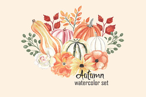 Autumn - watercolor set