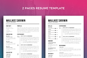 Resume Template 27, a Resume Template by graphicalcium (Thumbnail 2 of 3)