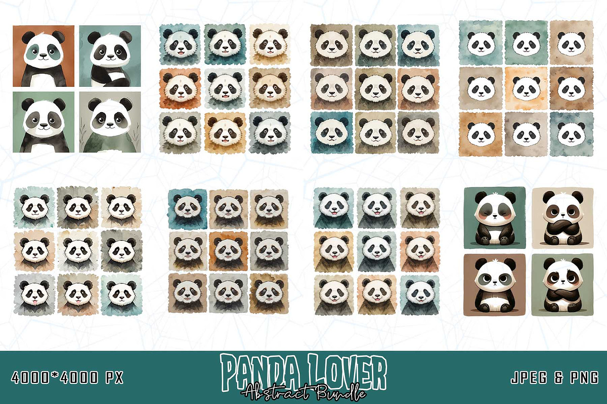 Cute Panda T-shirt Design Bundle, an Illustration by Sofia's Fashion (Photo 3 of 3)