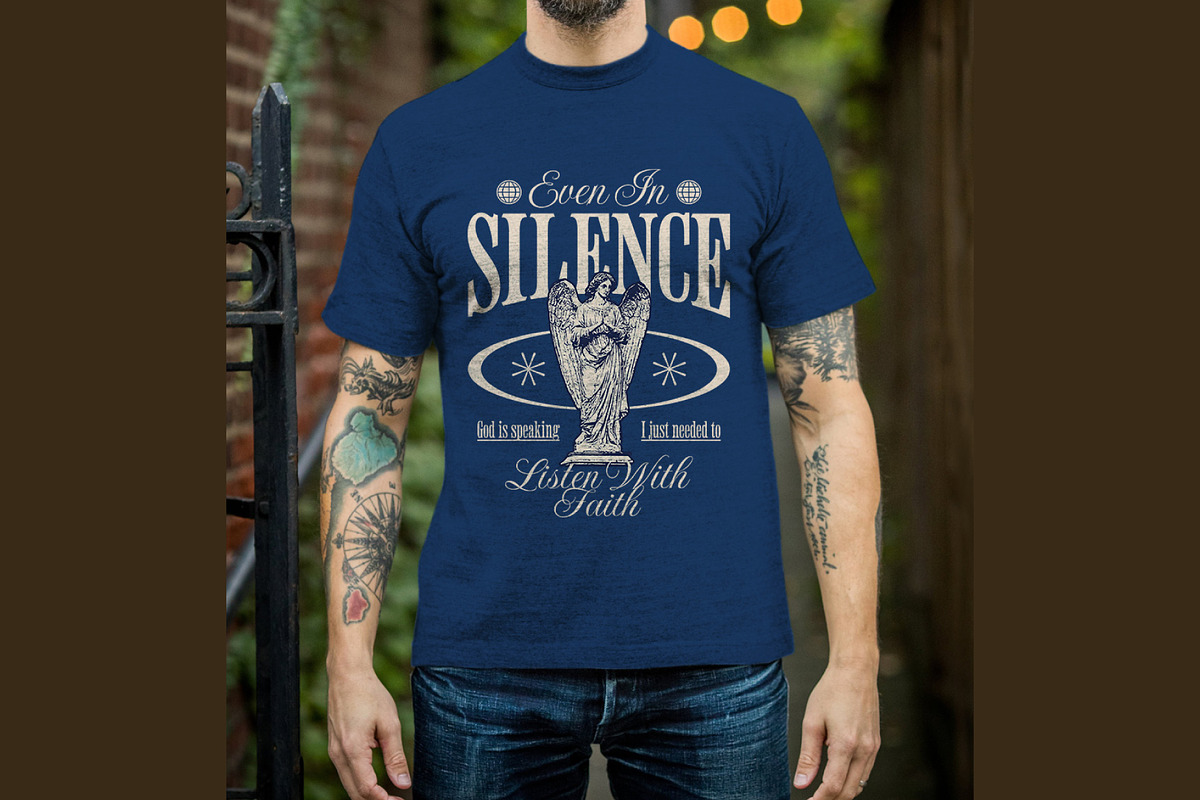 God is Speaking Digital Shirt Design, a Graphic by Vector Portal (Photo 4 of 5)