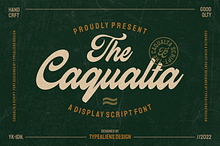 Caqualta Script for Food & Branding