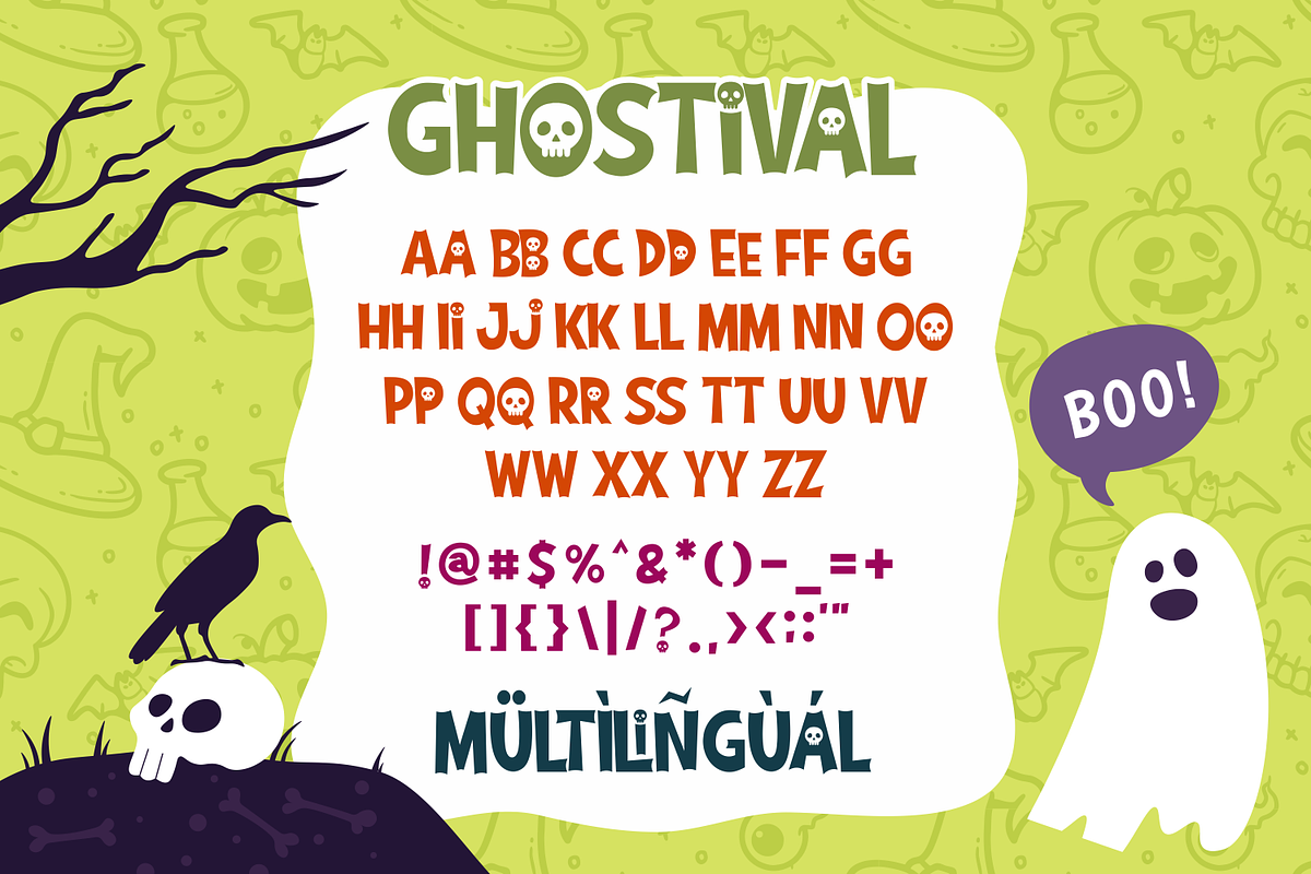 Ghostival, a Font by Fachranheit Studio (Photo 9 of 10)