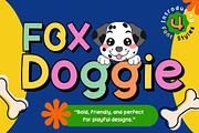 Fox Doggie: 4 Font Styles, a Handwritten Font by Fox7 By Rattana (Thumbnail 1 of 13)