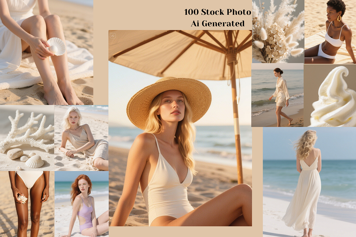 Seaside Serene Stock Images, a Beauty & Fashion Photo by MarkoPresets (Photo 5 of 8)