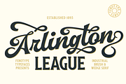 Arlington League -Sport Font Duo, a Script Font by Fenotype (Thumbnail 1 of 15)