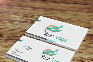Modern Business Card with 2 Colors