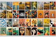 Abstract painting art set prints, a Decorative Illustration by Muzi pear studio (Thumbnail 11 of 12)
