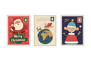 Christmas Stamp Postcards, a Card Template by MightyDesign (Thumbnail 2 of 6)