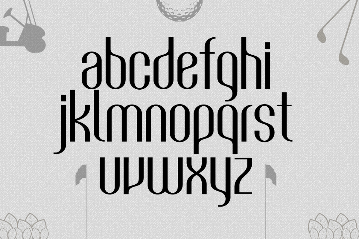 Golf TrueType Font preview 3