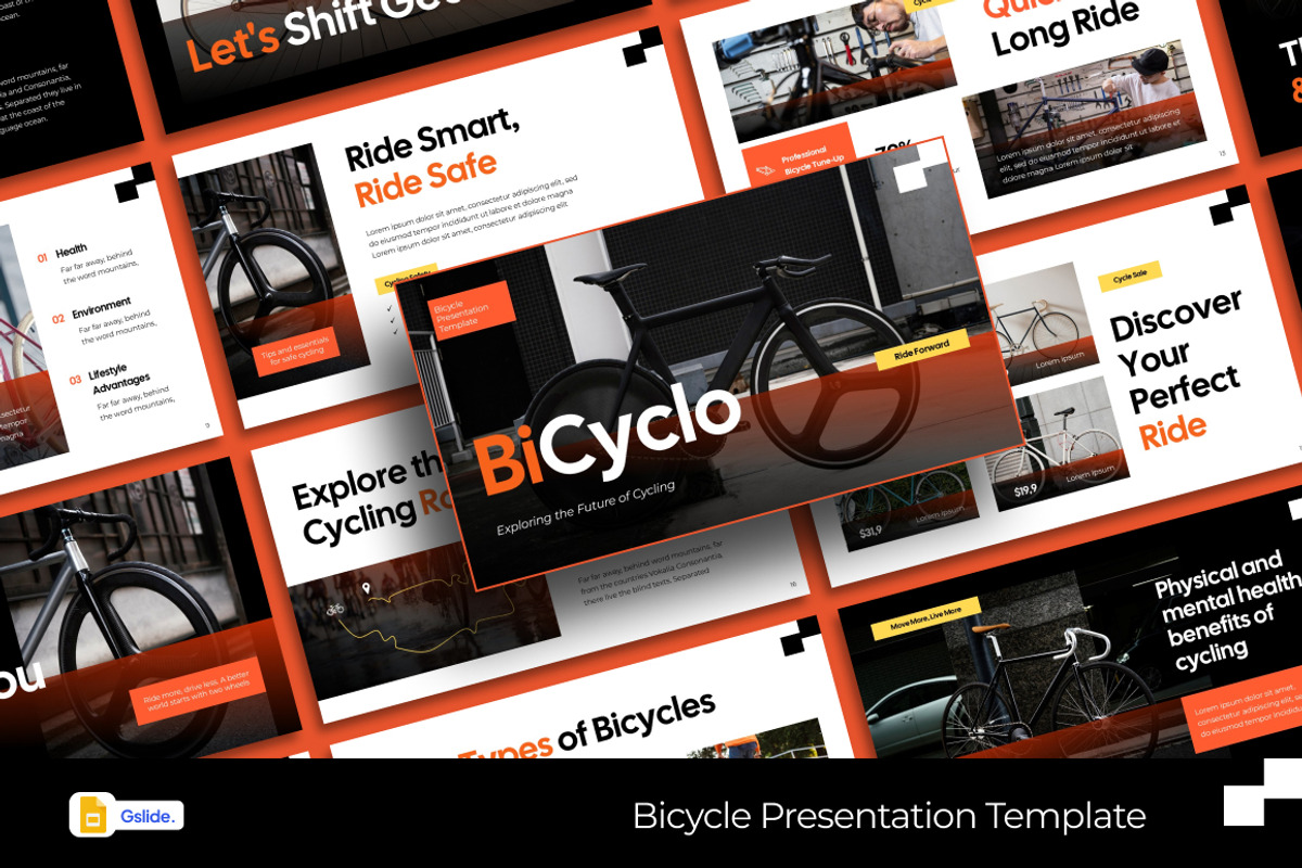 Bicyclo Product Google Slides, a Presentation Template by Loin Studio (Photo 1 of 4)